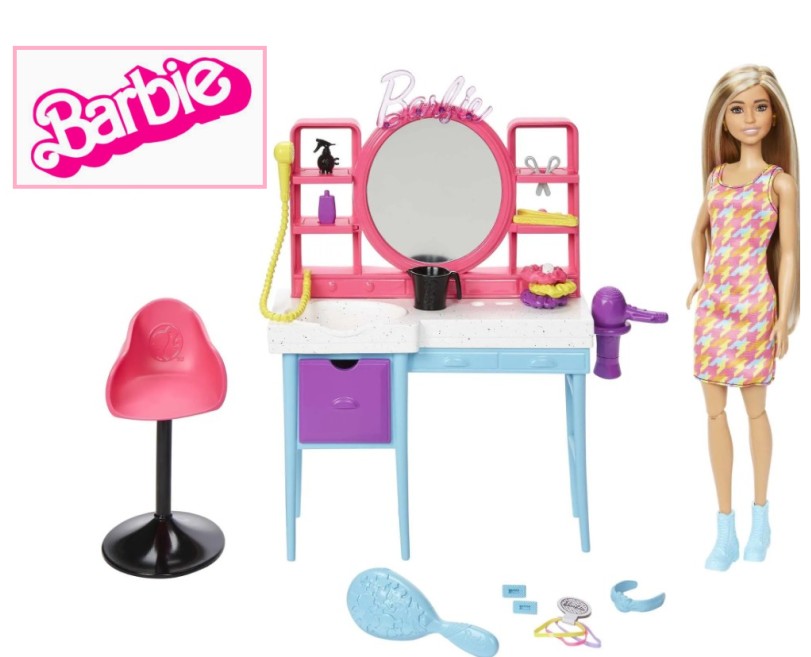 BARBIE SALONE DI BELLEZZA + ACCESSORI